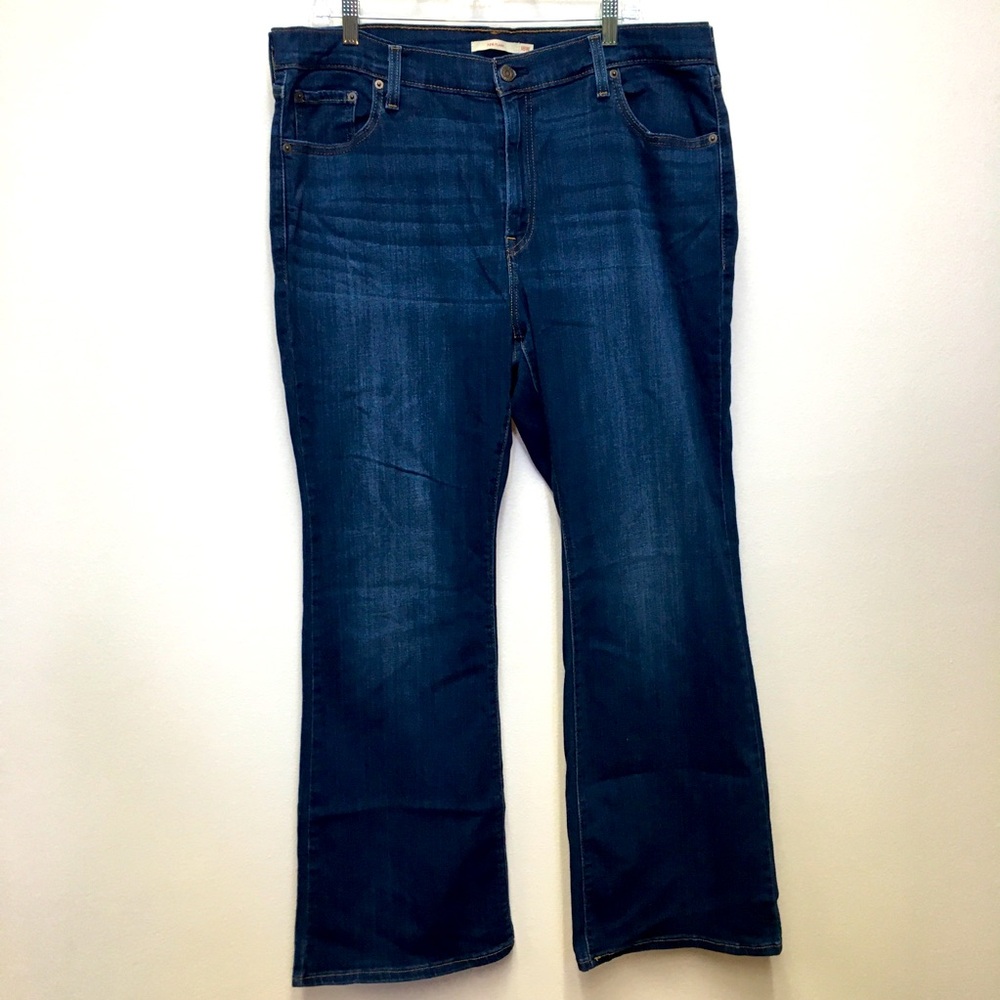 Levi’s 726 Flare Jeans 18W Blue Casual Stretch Denim Western Festival